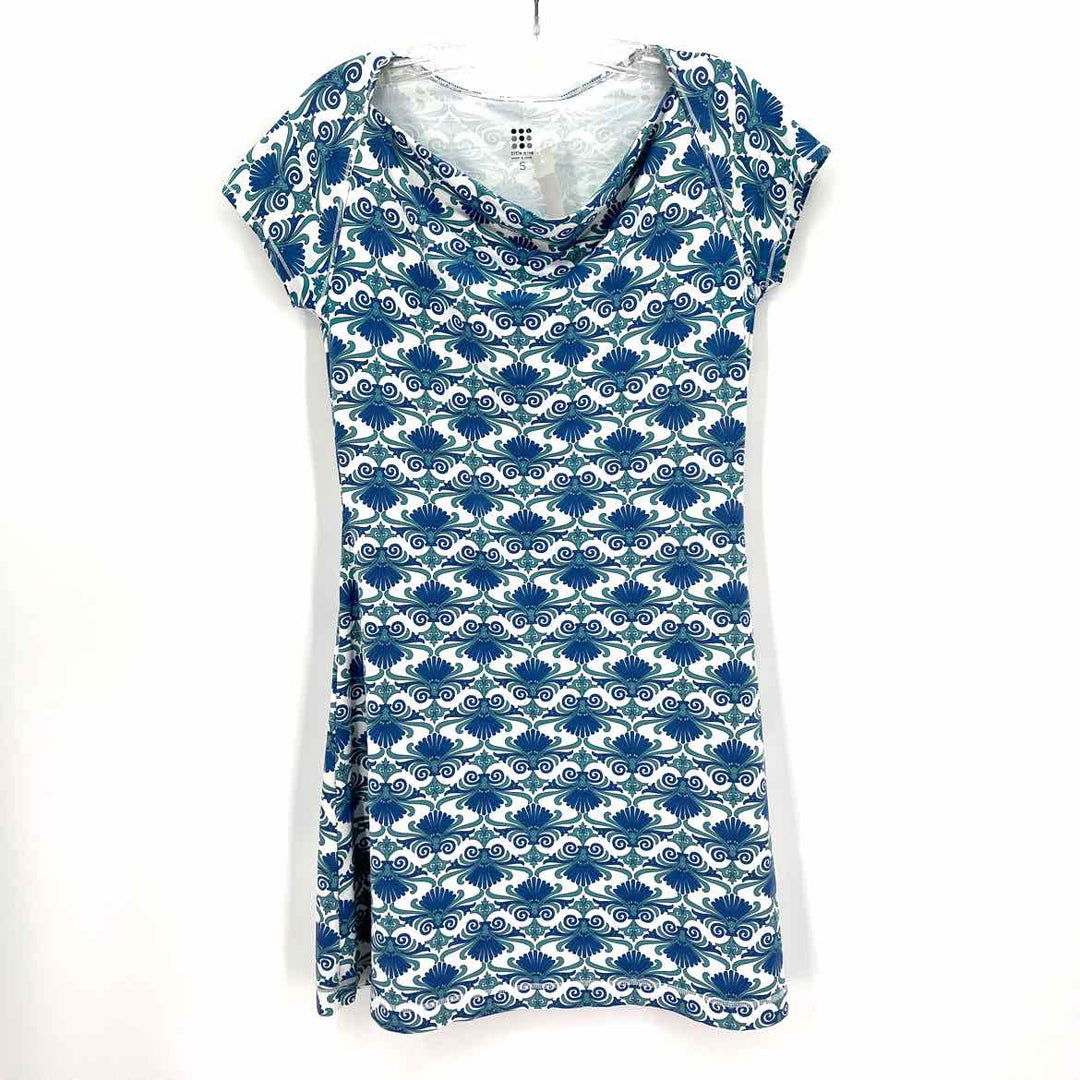 Size S Blue Print Dress