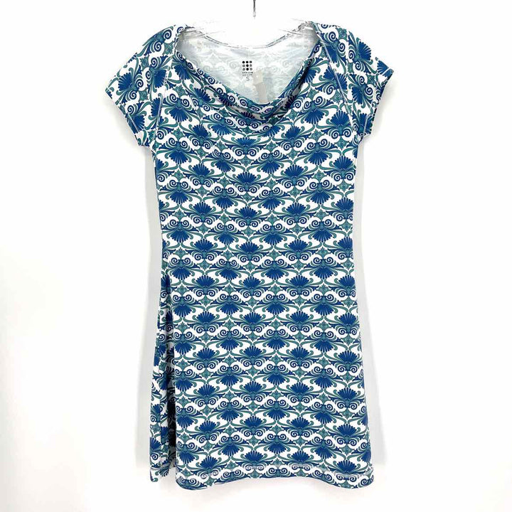 Size S Blue Print Dress