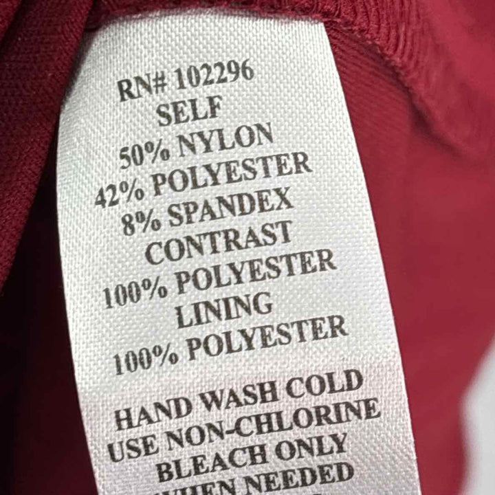 Size 24 CONNECTED APPAREL Burgundy Dress