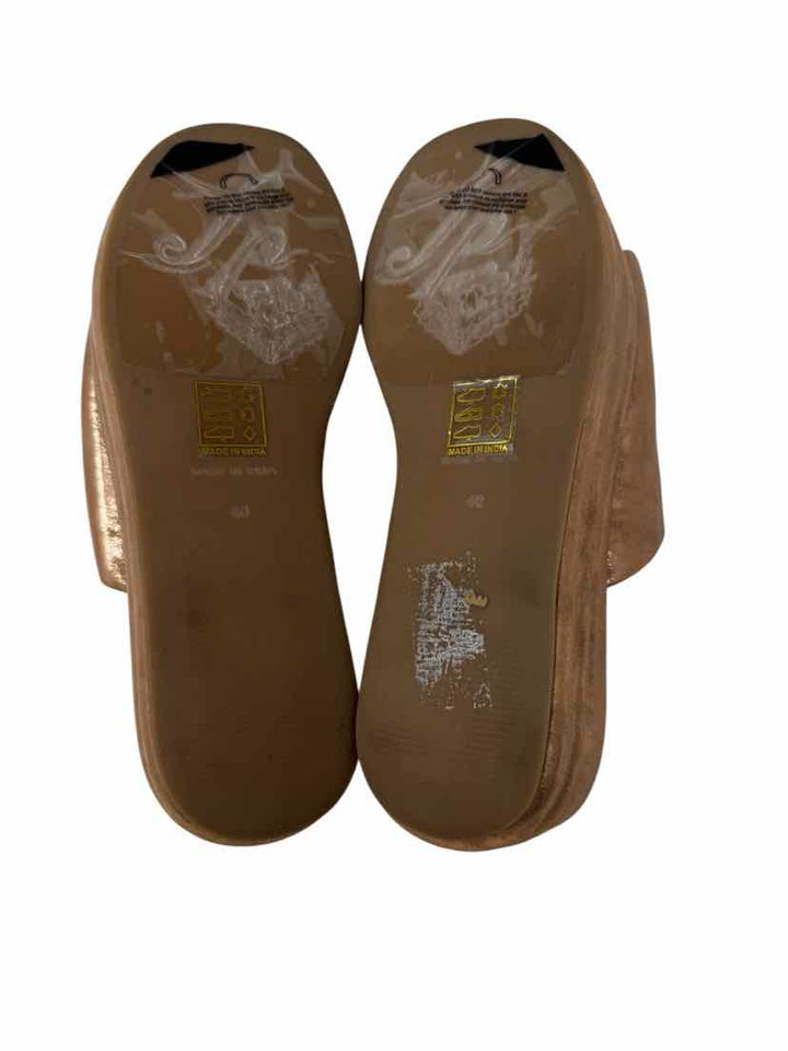 Shoe Size 9 FREE PEOPLE Rose Gold Leather Sandals