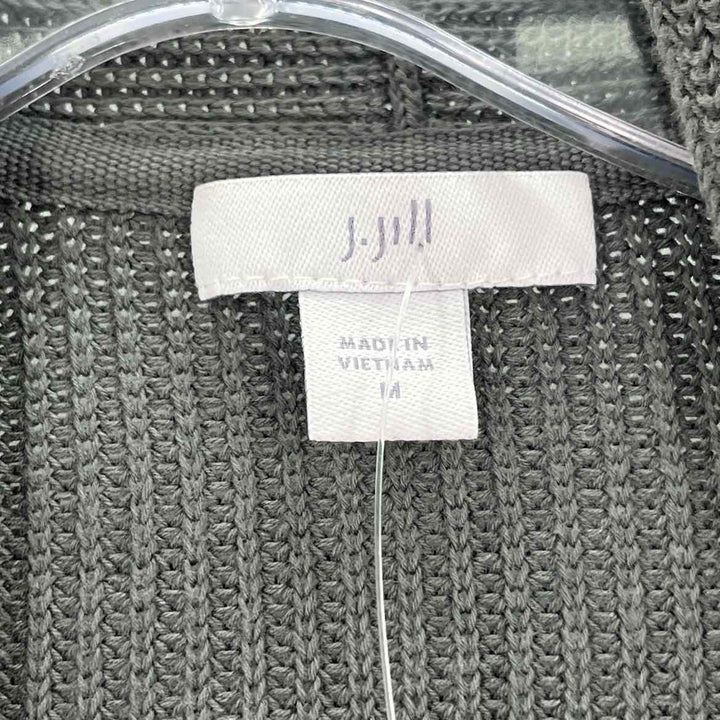Size M J JILL Olive Knit Cardigan