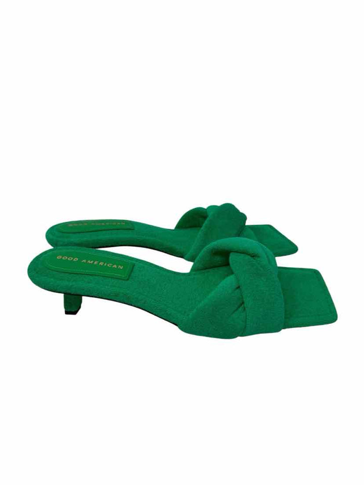 Shoe Size 11 GOOD AMERICAN Green Sandals