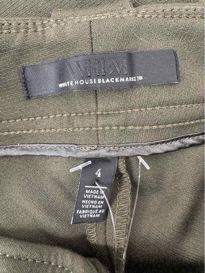 Size 4 White House Black Market Olive Pants