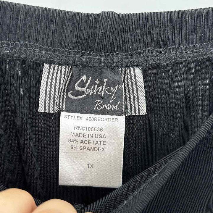 Size 1X SLINKY Black Skirt