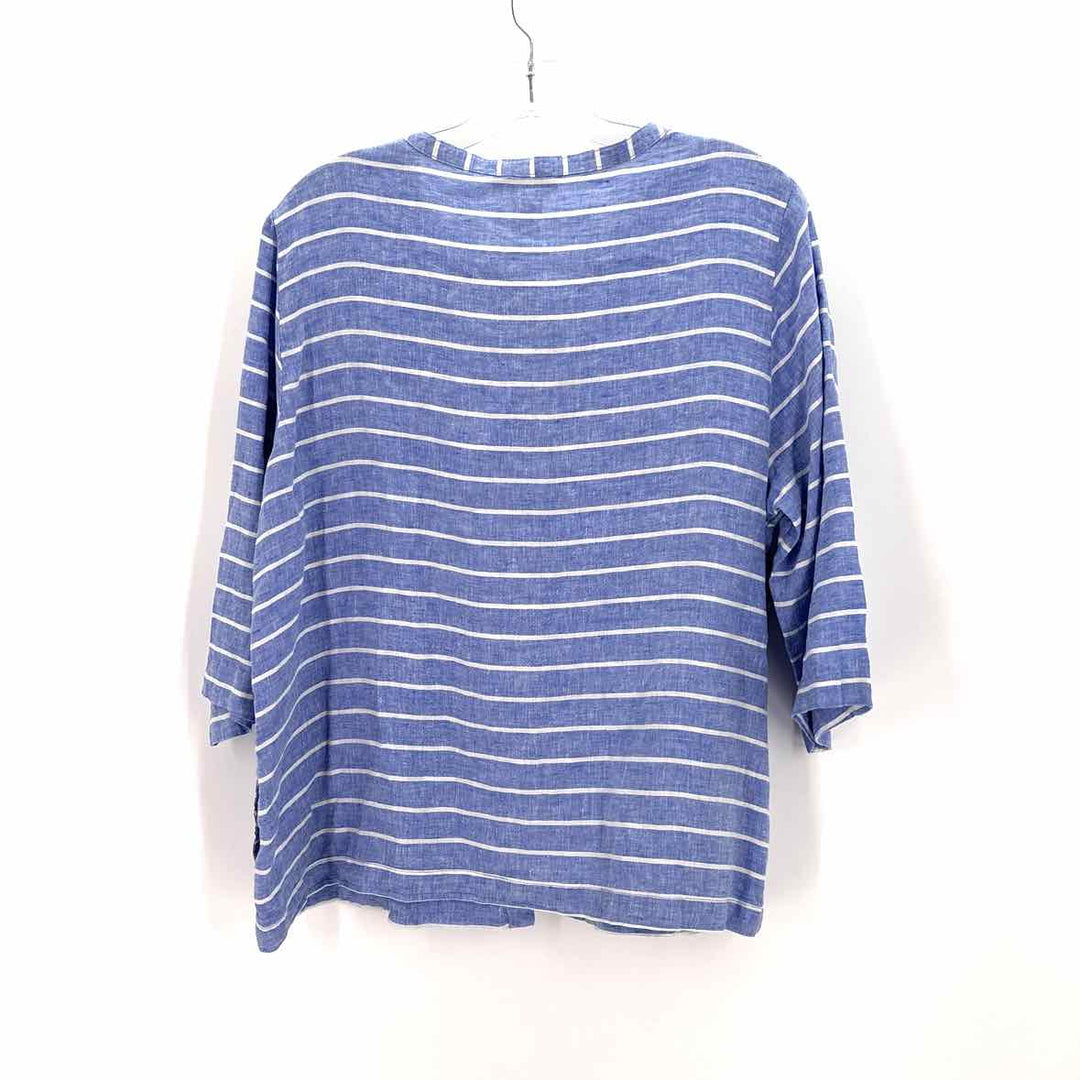 Size XL C&C Blue Linen Shirt