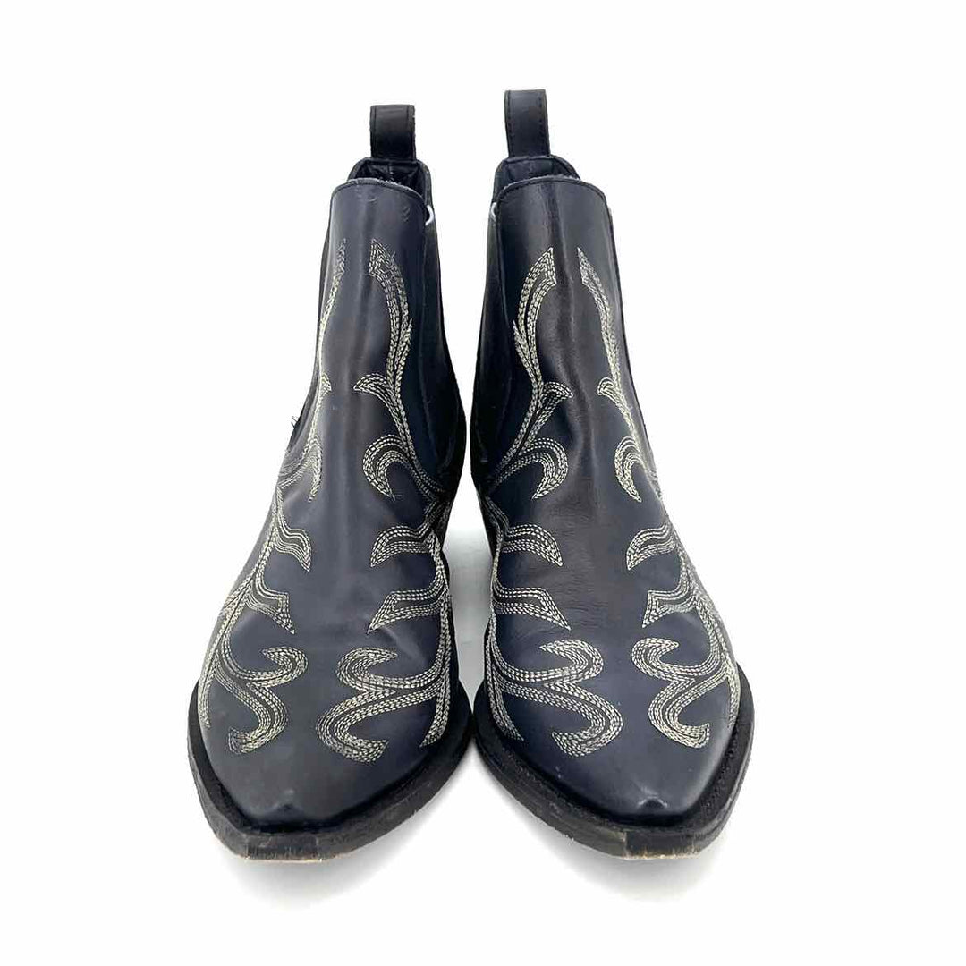 Shoe Size 7.5 FREE PEOPLE Black Leather Boots