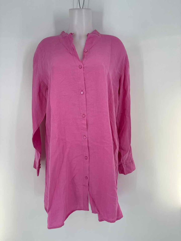 Size M Eileen Fisher Pink Shirt
