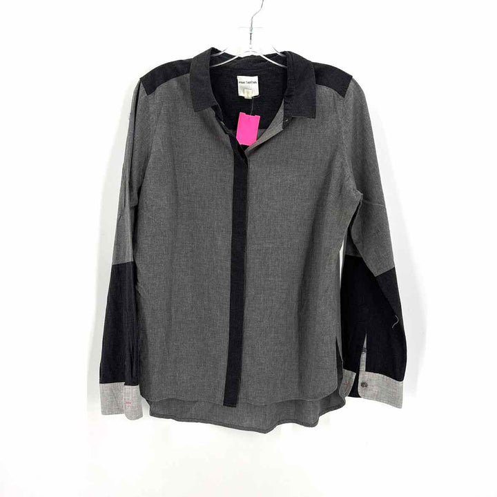 Size 12 PINK TARTAN Gray Shirt