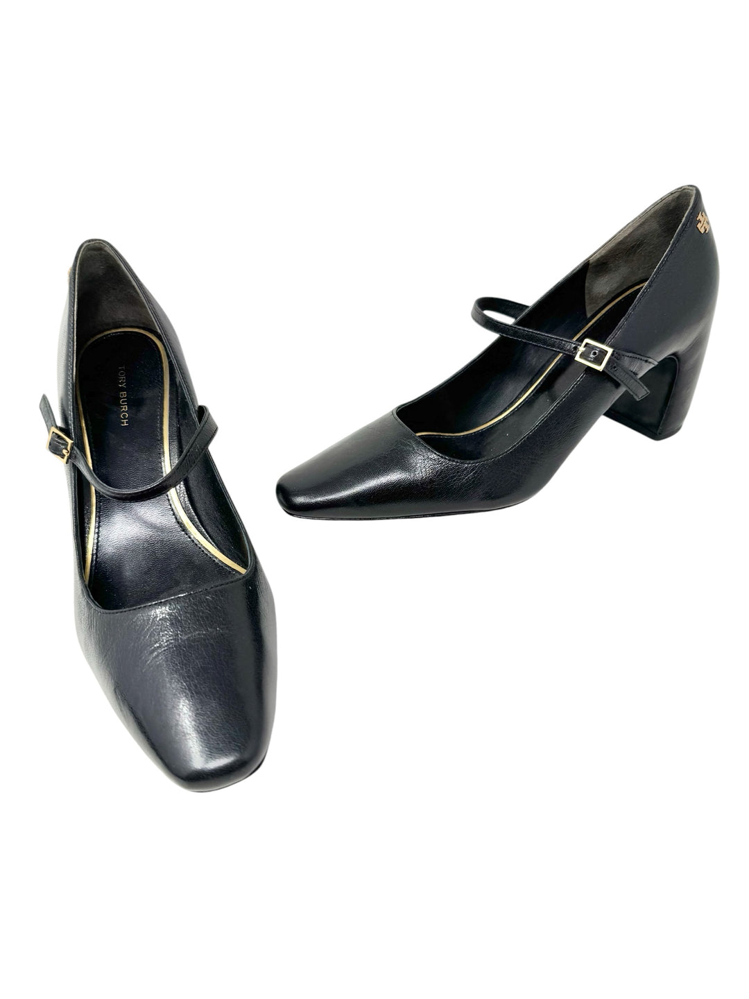 Shoe Size 7 Tory Burch Black Leather Pumps