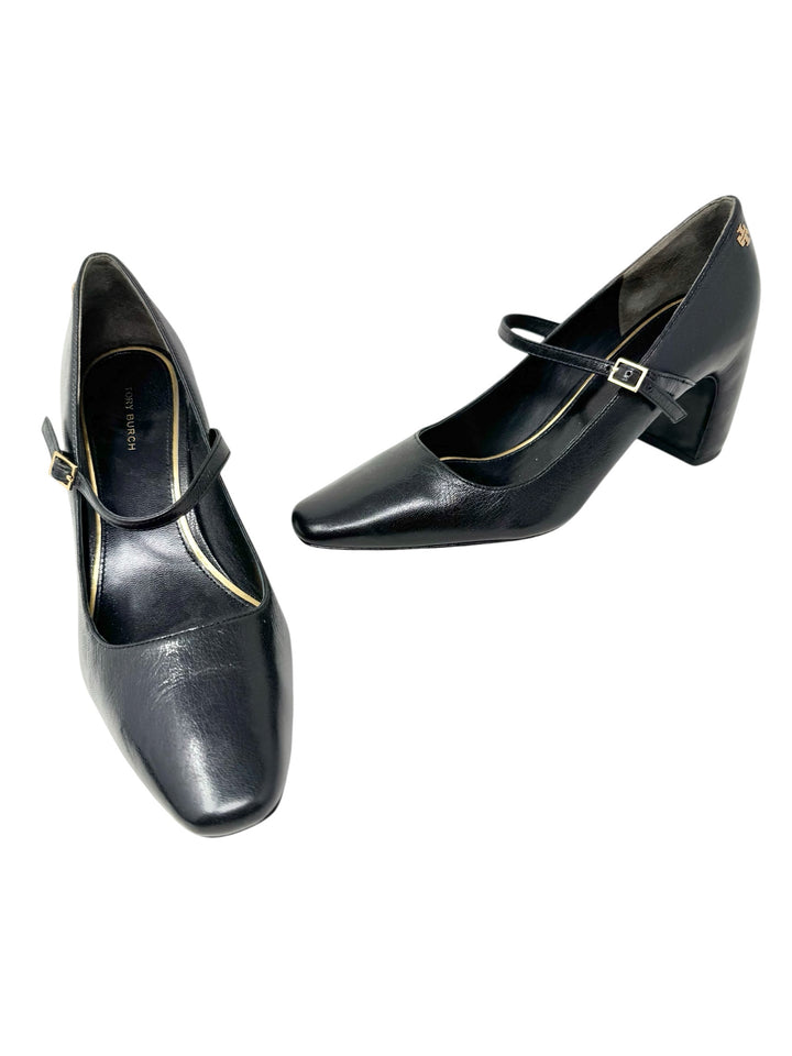 Shoe Size 7 Tory Burch Black Leather Pumps