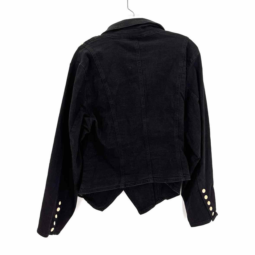 Size 14/16 Ashley Stewart Black Denim Jacket
