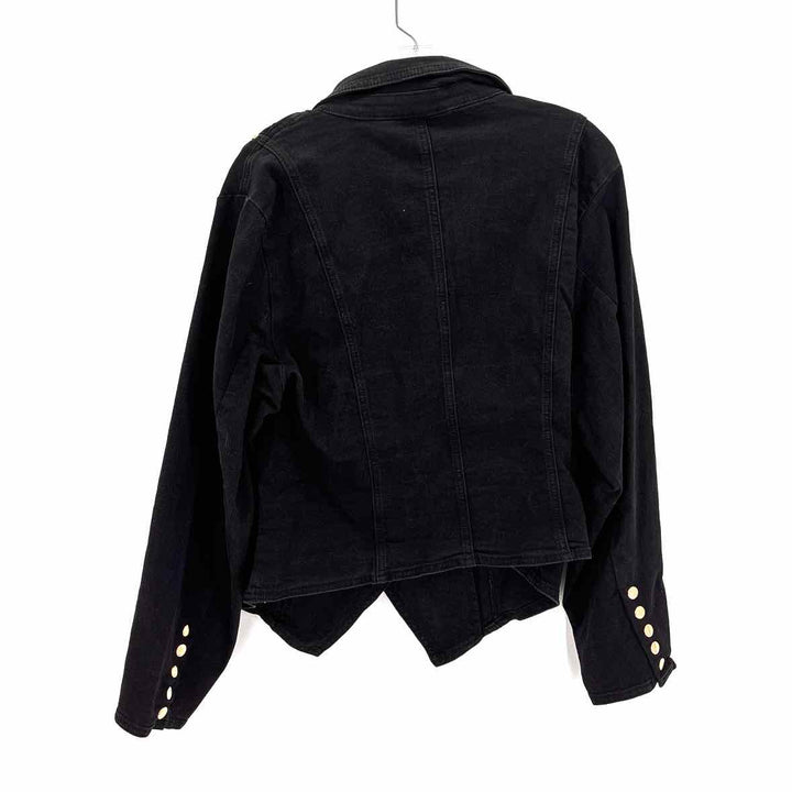 Size 14/16 Ashley Stewart Black Denim Jacket