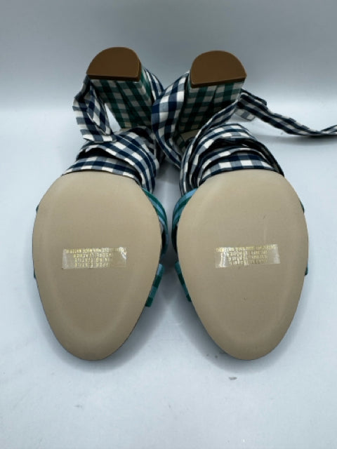 Shoe Size 7.5 J Crew Navy Print Sandals