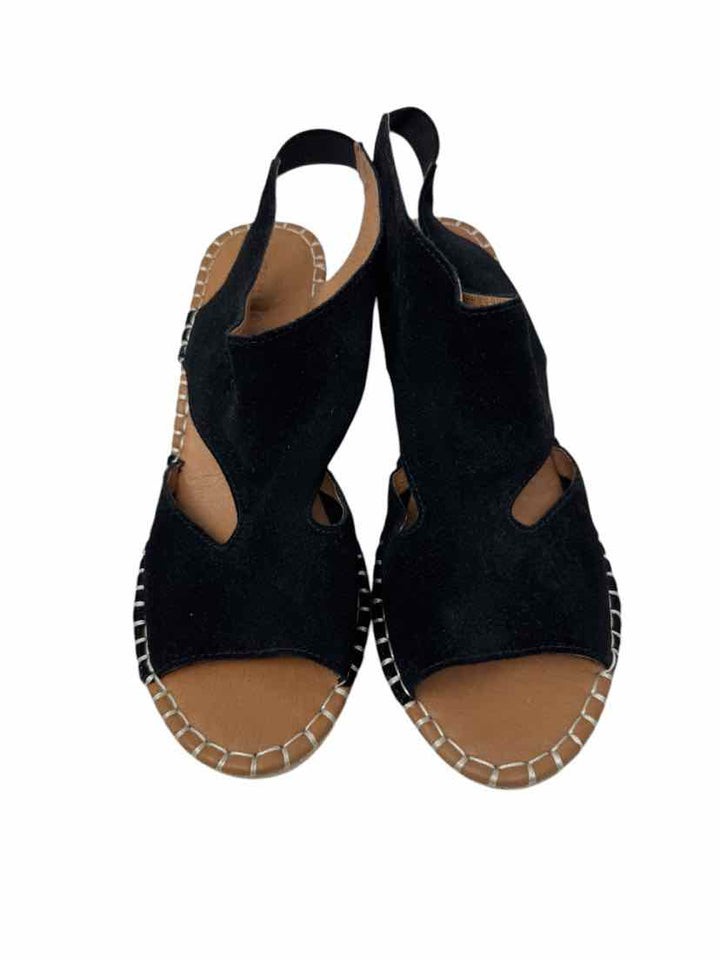 Shoe Size 8.5 GENTLE SOULS Black Suede Sandals