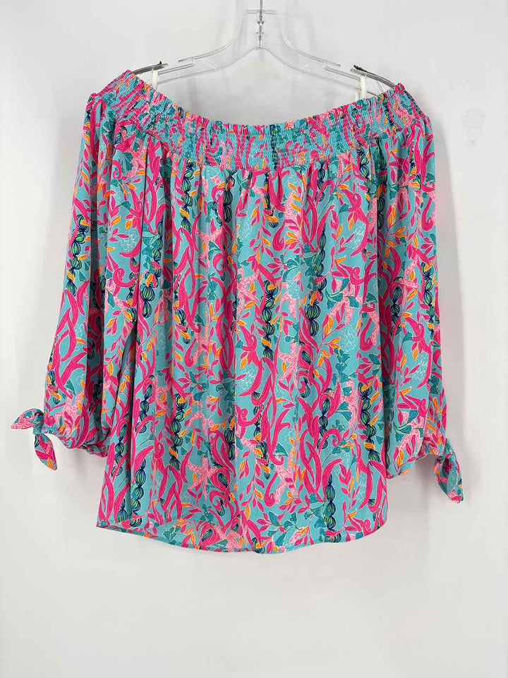 Size M Lilly Pulitzer Teal Shirt