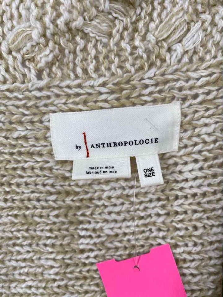 Size One Size Anthropologie Tan Knit Cardigan