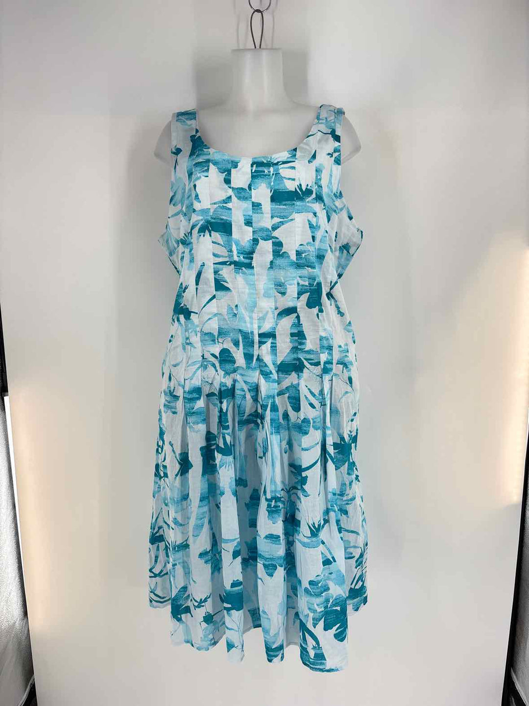 Size 18 Blue Print Dress