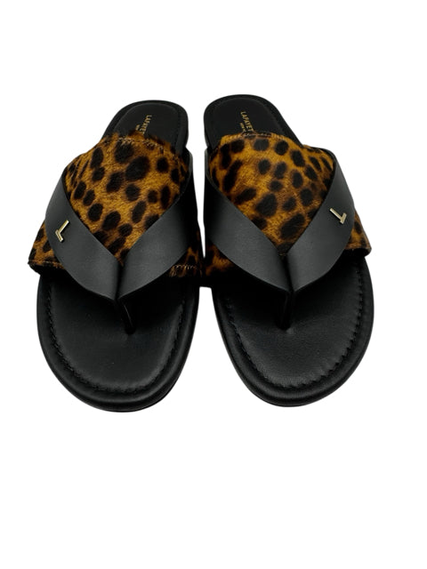 Shoe Size 39 LAFAYETTE Black Print Sandals