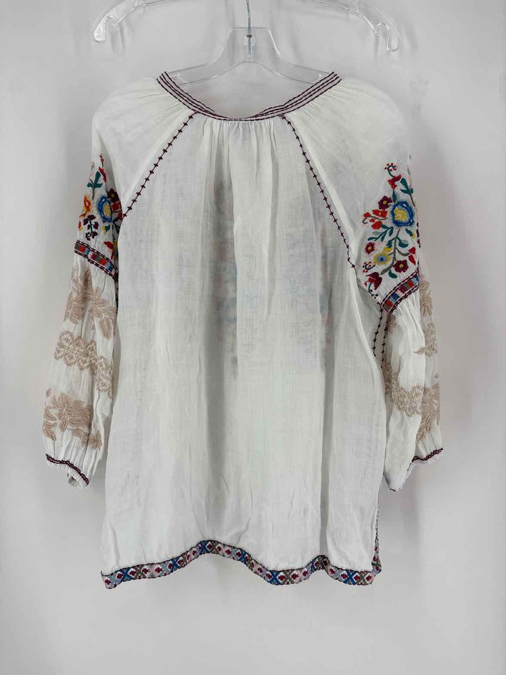Size L Johnny Was White Shirt
