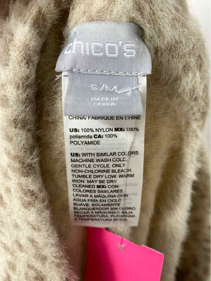 Size S/M Chico's Tan Cardigan