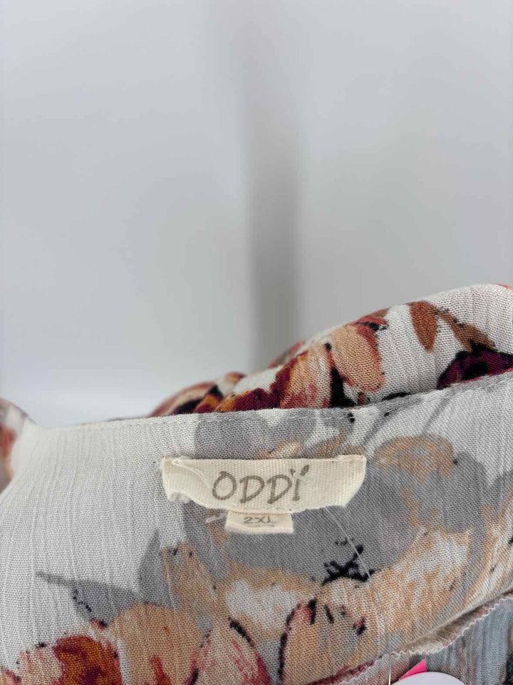 Size 2X ODDI Multi-Color Dress