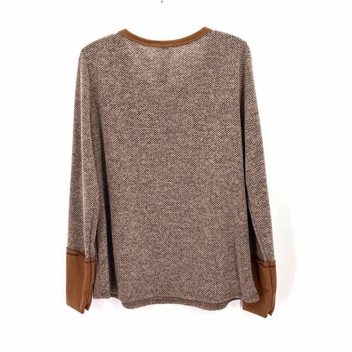 Size XL BIBI Brown Knit Shirt