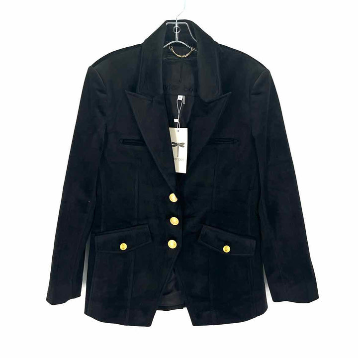 Size M TYLER BOE Black Velour Blazer