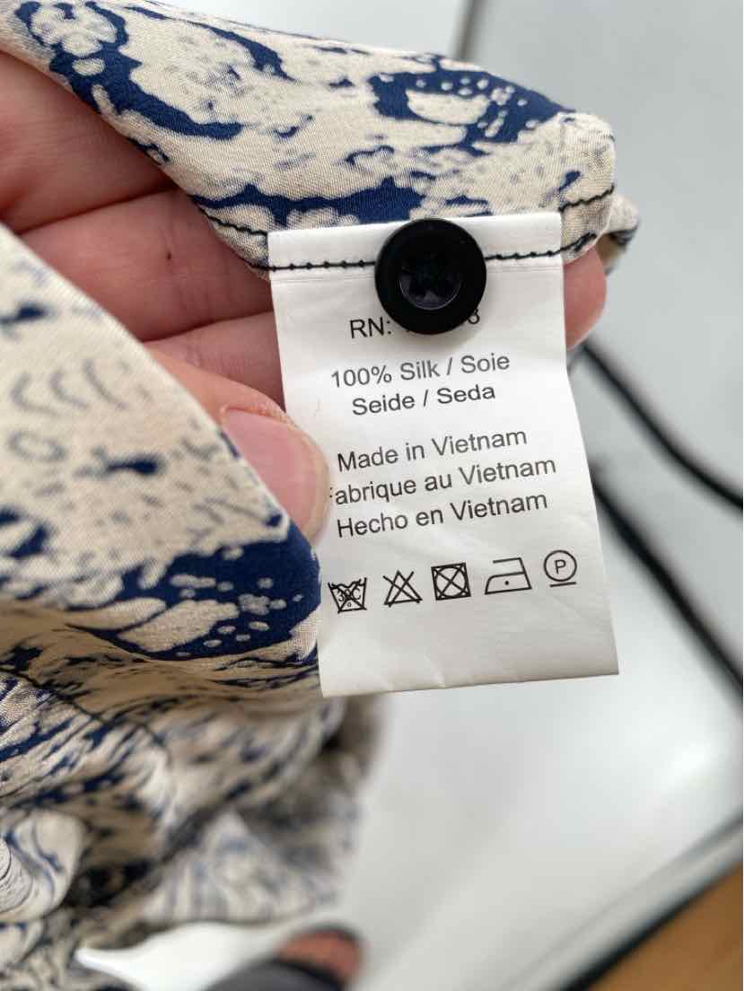 Size L Navy Print Dress