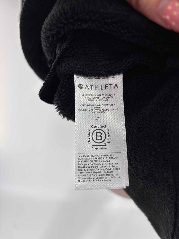 Size 2X Athleta Black Cotton Dress