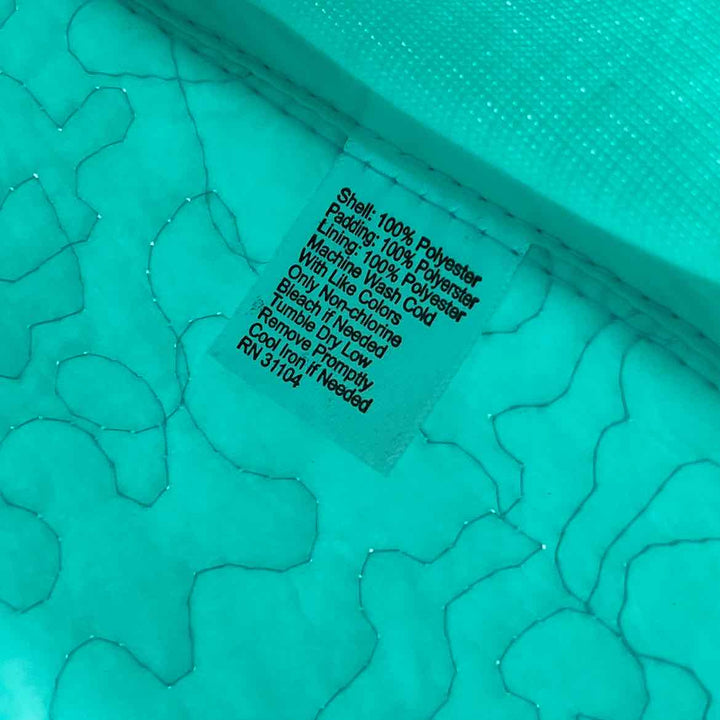 Size S Aqua Quilted Vest