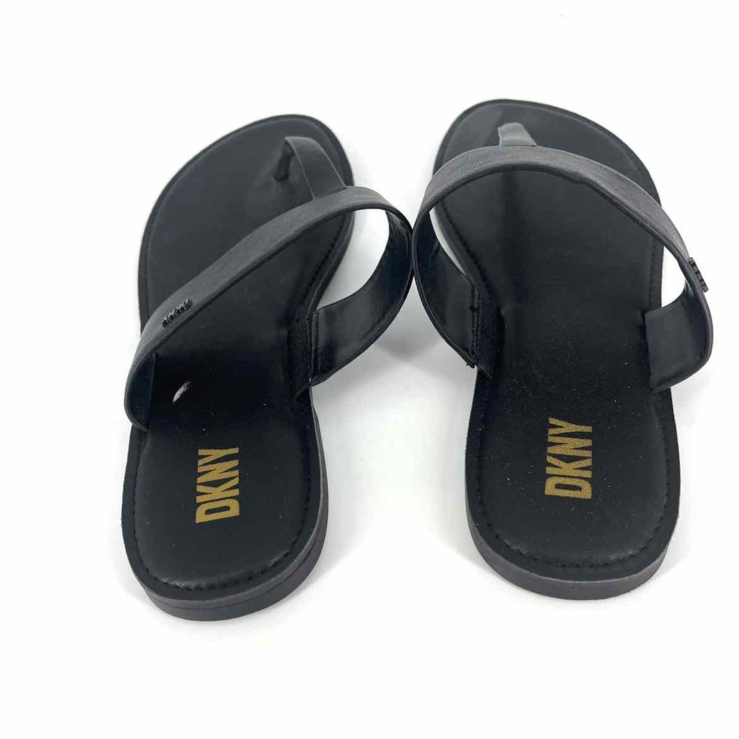 Shoe Size 9 DKNY Black Leather Sandals
