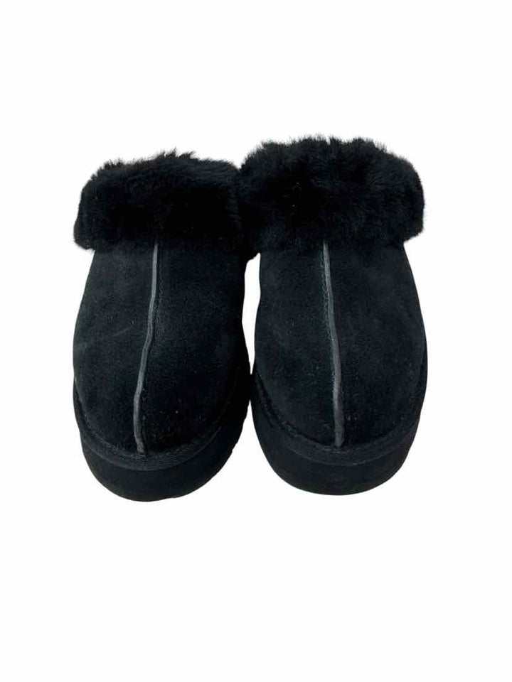 Shoe Size 6 Ugg Black Suede Slippers