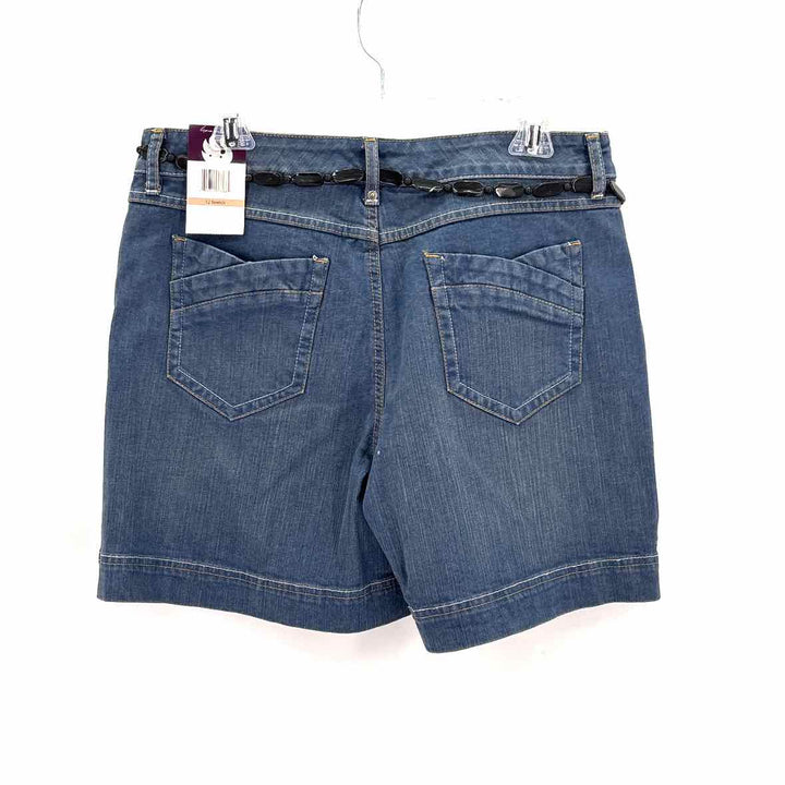Size 12 GLORIA VANDERBUILT Blue Denim Shorts
