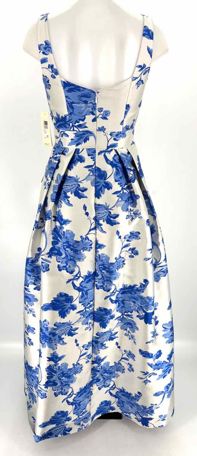 Size 2 ELIZA J Blue Print Dress