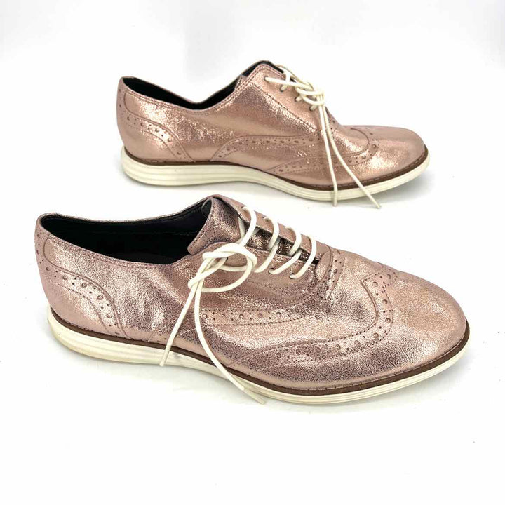 Shoe Size 8.5 Cole Haan Rose Gold Leather Sneakers