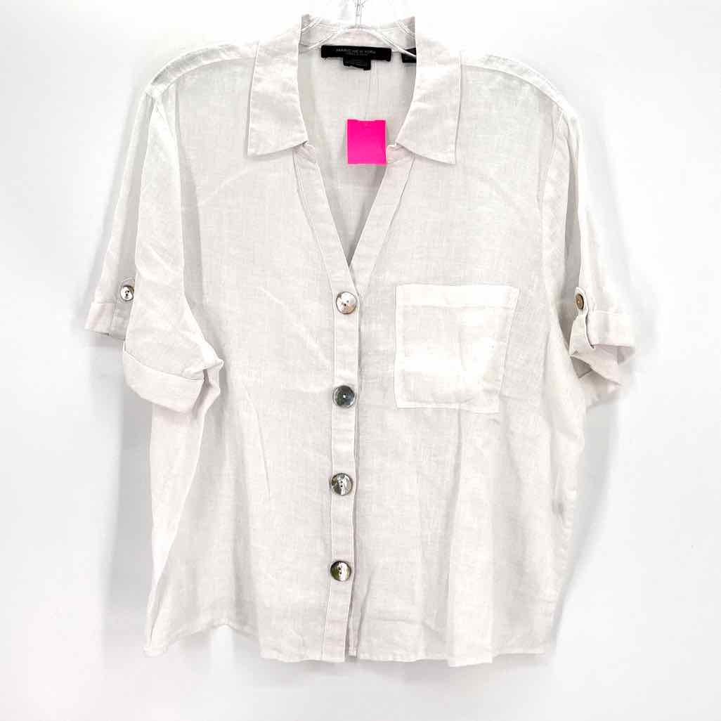 Size XL White Linen Shirt