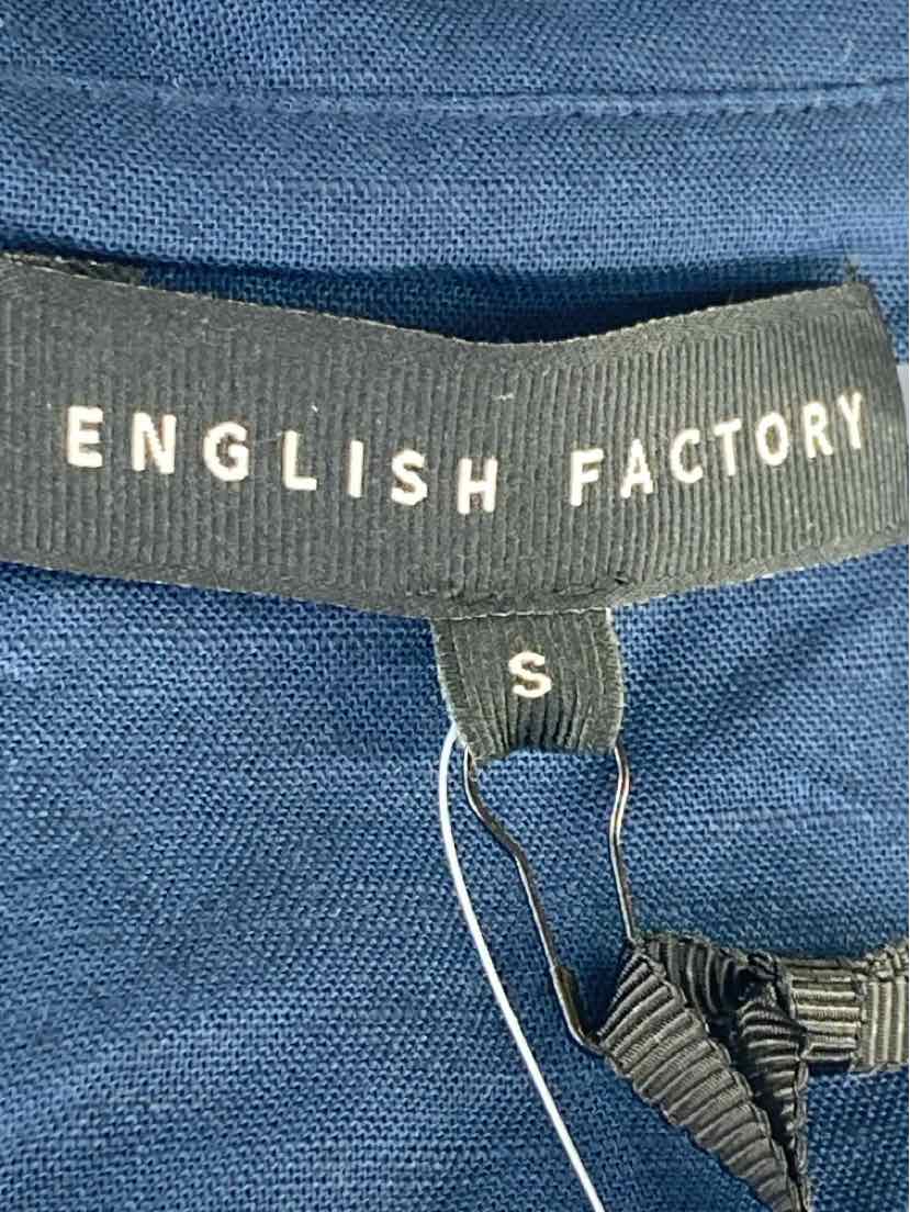 Size S ENGLISH FACTORY Navy Dress