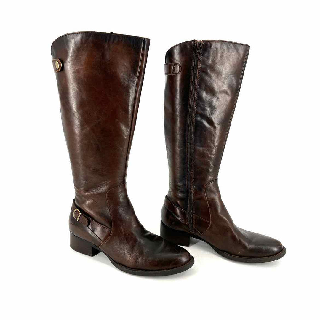 Shoe Size 8 Born Brown Leather Boots