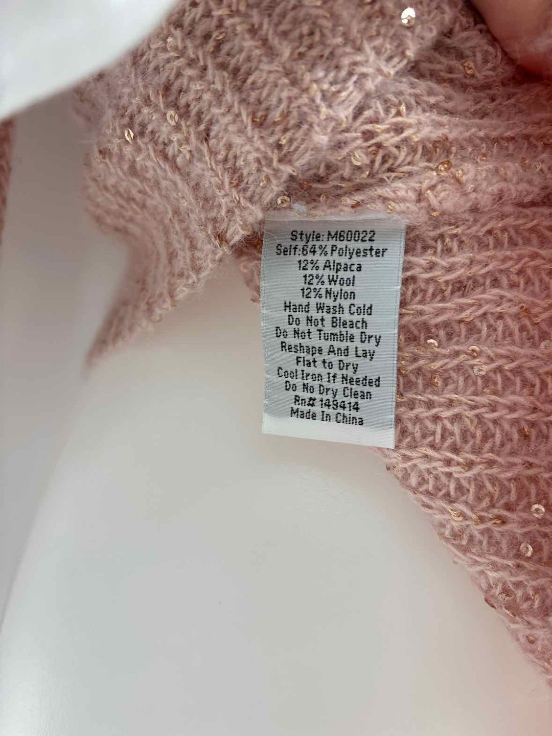 Size XS Johnny Was Pink Knit Sweater