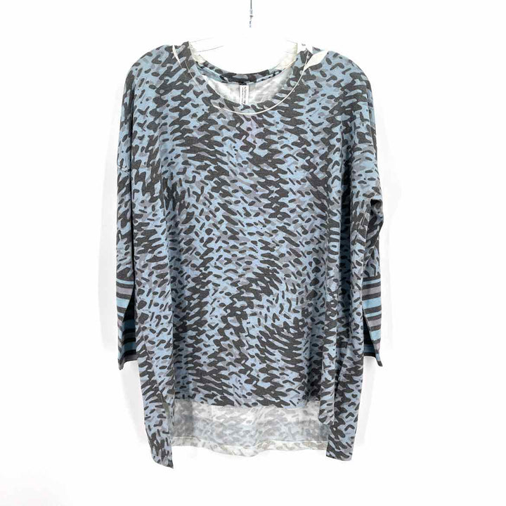 Size L Blue Print Sweater