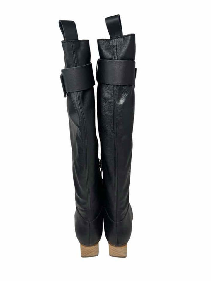 Shoe Size 39.5 Black Leather Boots
