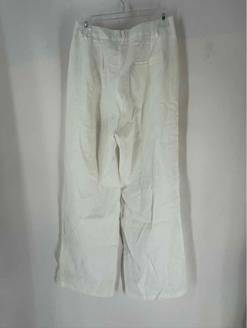 Size 10 White Linen Pants