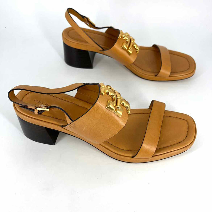 Shoe Size 11 Tory Burch Camel Leather Sandals
