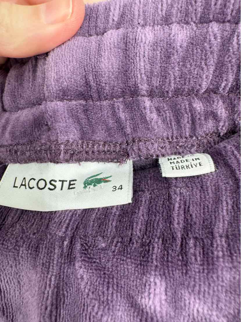 Size 34 Lacoste Purple Pants