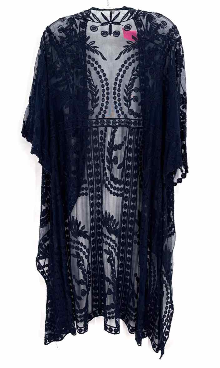 Size XXL Navy Lace Shirt