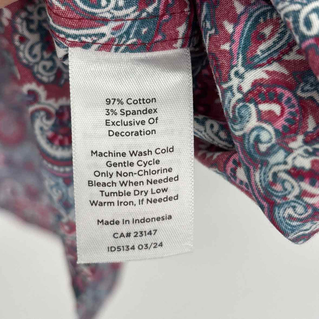 Size 18 Talbots Multi-Color Shirt