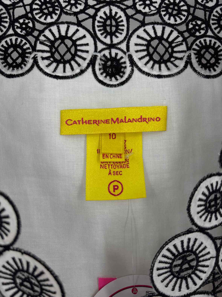 Size 10 CATHERINE MALANDRINO White Shirt