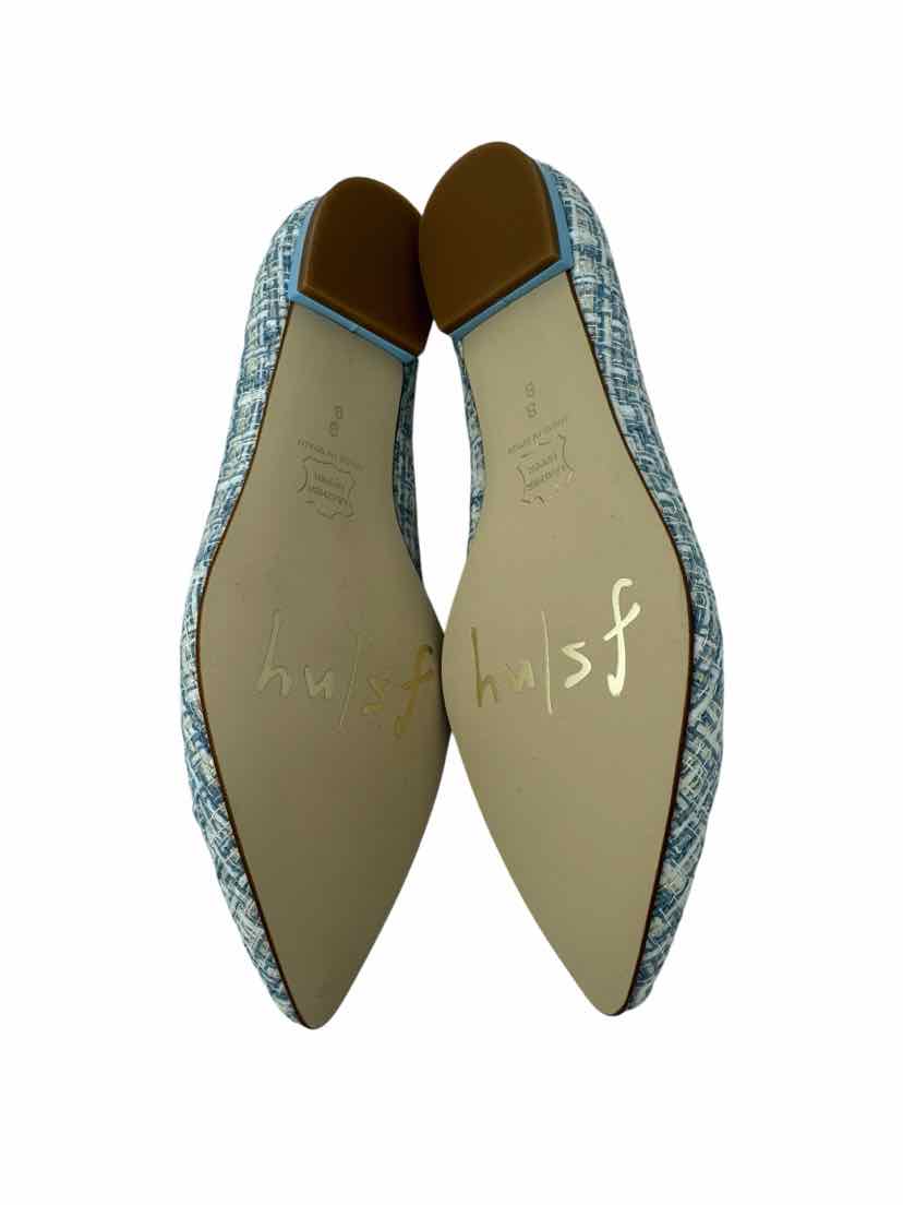 Shoe Size 8 Blue Print Flats