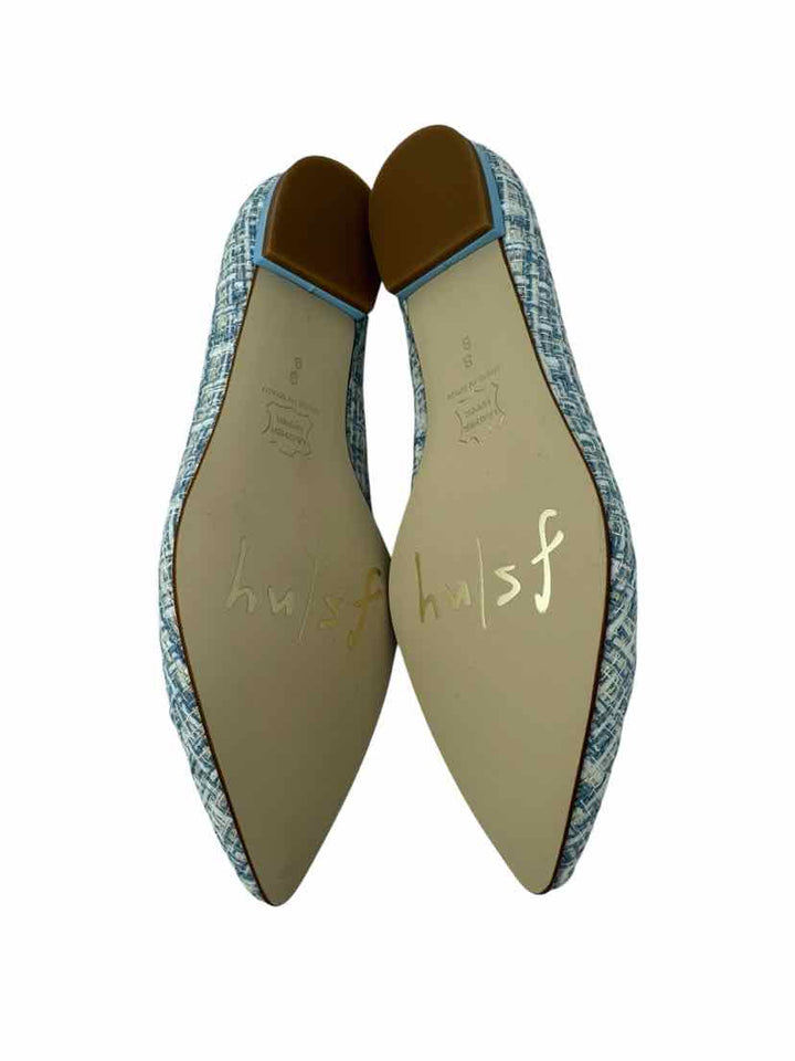 Shoe Size 8 Blue Print Flats