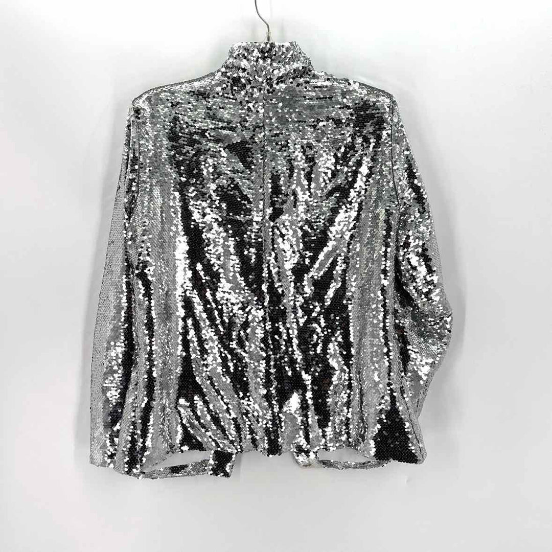Size L Silver Sequined Jacket